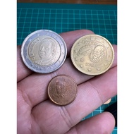 YY#56 Euro Coin Set 🇪🇸🇫🇷 – 2€, 50¢, 1¢ | Spain (King Juan Carlos & Cervantes) + France (Marianne) | 