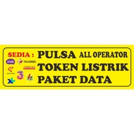 Stiker Sedia Pulsa / Paket Data / Token Listrik