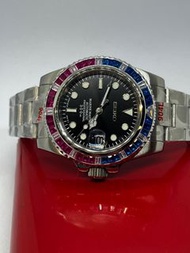 精工 Seiko 自動機械芯 automatic movement 改 40mm鋼殼20mm帶  submariner gmt datejust yacht master style Seiko mo