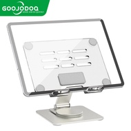GOOJODOQ Laptop Stand 360° Rotatable Notebook Tablet Holder Liftable Portable Fold Holder For 10-17.
