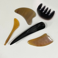 cow horn "Gua Sha" scraping stick/sheep horn scraping plate/bojin stick/guasha comb天然牛角刮痧棒羊角刮痧板牛角拨筋棒
