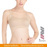 Wacoal Motion wear Crossfit support Sport bra บราสำหรับออกกำลังกาย สาวรอบอกเกิน 80 CM. - WR1486 สีโอวัลติน (OT)