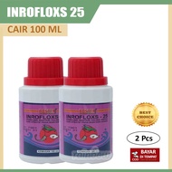 BELI 1 GRATIS 1 BOOSTER INROFLOXS 25 CAIR 100 ML Obat Antibiotik Untuk Ikan Sakit Ampuh dan Efektif