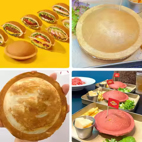 16cm Super Big UFO Burger Machine Commercial Use Sandwich Press Burger Machine Gelato Waffle Heat Pr