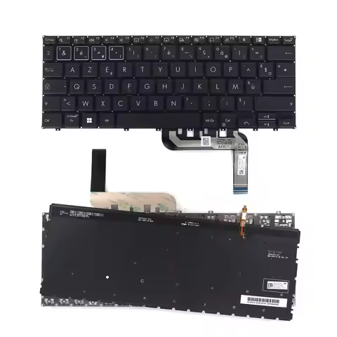 FR Laptop Keyboard for ASUS ExpertBook B3 B3402 B3402FEA B3402F Black with Backlit and Small Enter