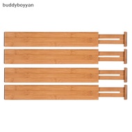 buddyboyyan Adjustable Bamboo Drawer Dividers Drawer Organizer Drawer Separator Tray BYN