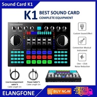 SOUND CARD K1 LIVE AUDIO MIXER SOUNDCARD BLUETOOTH RECORDING BROADCAST - SM SOUND