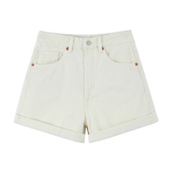White Cozy Denim Short Pants 72285