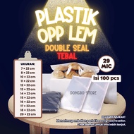 (CAN MIX CONTENTS 100 PCS THICK) OPP Plastic Glue THICK/Clear/7x22/8x22/9x22/10x22/11x22/12x22/13x22