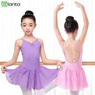 LOlanta Kids Girls Professional Ballet Camisole Dress Gymnastics Leotard Dance Practices Chiffon Dress