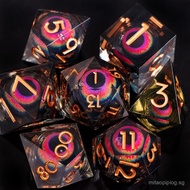 Running Group COC Movable Dragon Eye Set Dungeons and Dragons Dice Polyhedral Resin Board Game