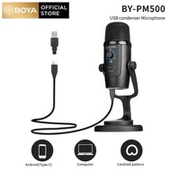 BOYA BY-PM500 USB Condenser Microphone, Sound Podcast Studio Video Conference Studio Microphone