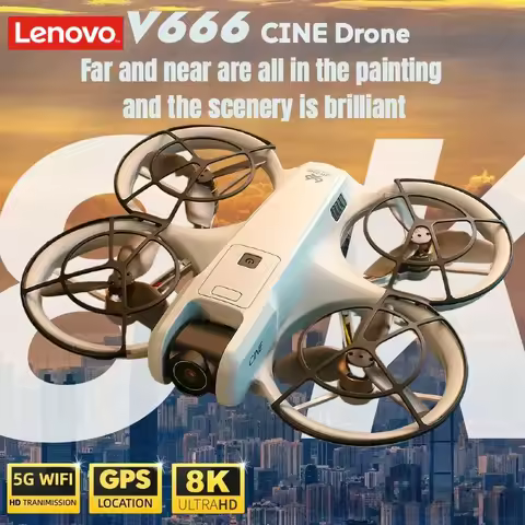 Lenovo Professional V666 Drone 8K WIFI 5G Dron Obstacle Avoidance Brushless Altitude Headless Mode R