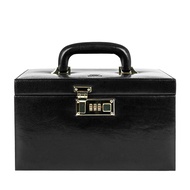 Time Resistance Leather Jewelry Box | Full Grain Leather Jewellery Organizer | Brown Accessories Sto