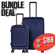 [BUNDLE DEALS 20'' + 26''] American Flyer Top Opening Expandable Trolley Hardside Case/ Luggage / Su