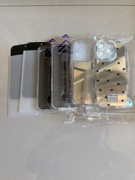 iPhone 16 pro 包平郵 全set一拉即貼磨砂防窺保護貼+鏡面手機殼 Case with anti-spy Screen Protector