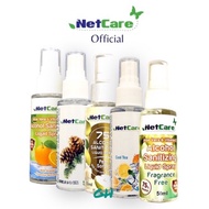 Netcare Hand Sanitizer Liquid Spray 50ml Bundle (Cool Tea, Pine, Orange, Pear Sorbet, Fragrance Free