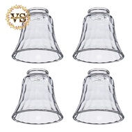 4PCS Ceiling Fan Light Covers, Glass Replacement Shades for Ceiling Fans,Light Fixtures with Decorative Hammered Finish