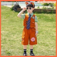 Crazy Zoo Children's Clothes Rabbit Police Officer Judy Suit Boy Nick Fox Costume Day 6 Performance 