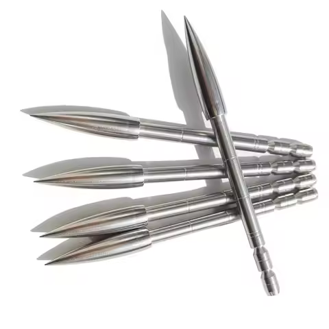 Archery Target Point Arrow Field Tips Arrowhead ID4.2mm 80/100/120/150/200Grain Stainless Steel For 