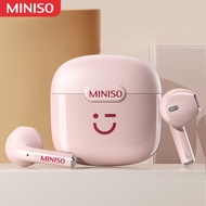 MINISO M06 TWS หูฟังบลูทูธ BT5.3คุณภาพสูงหูฟังสำหรับเล่นเกมกีฬาบลูทูธวิดีโอคอลล์ชุดหูฟังพร้อมไมโครโฟ