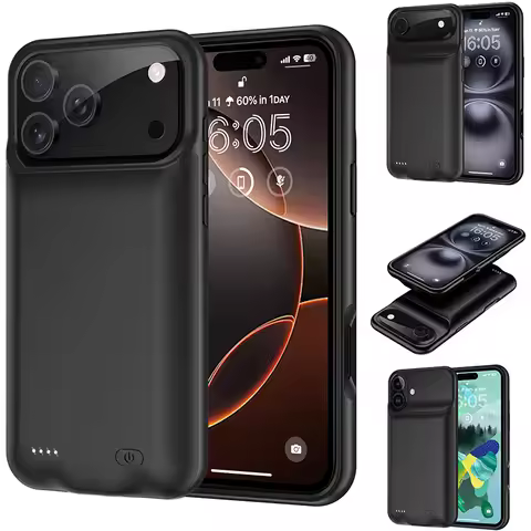 Ultra-thin Smart Battery Charger Case for iPhone 17 Pro Max Battery Pack powerbank External Charging