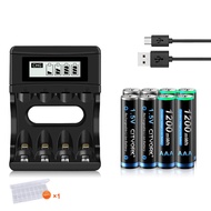 CITYORK 1.5V AAA Li-ion Battery 1200mWh 1.5V AAA 3A Lithium Rechargeable Battery For Camera Flashlig