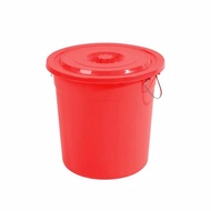 Ember Tutup + Gagang Warna Biru Merah Bak Tampung Air Jumbo Besar Plastik Tebal Kapasitas 50 Liter W