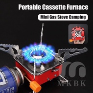 MKBK 2800W Mini Portable Outdoor folding camping gas stove Camping Stove Picnic Long Gas Tank Stove 