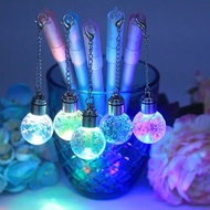 Zodiac Flashing Zodiac Bulb Pen Unique Creative Pendant Pen Stationery Girl Heart Couple Pen Gel Pen