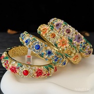 Beijing Specialty Cloisonné Bracelet Open Enamel Bangle Cheongsam Forbidden City Tourist Souvenir Gi