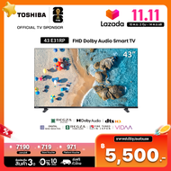 Toshiba TV 43E31RP ทีวี 43 นิ้ว FHD Wifi รุ่น Dolby Audio Smart TV