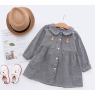 Hlo KIDS GIRLS' MINI DRESS/CHILDREN'S CASUAL DRESS LONG SLEEVE/RELAXED GIRLS' DRESS