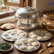 Aluminium 25 Idli Maker Deep Idli Pot Steamer Heavy Duty Gas Stove Commercial Catering Kitchen