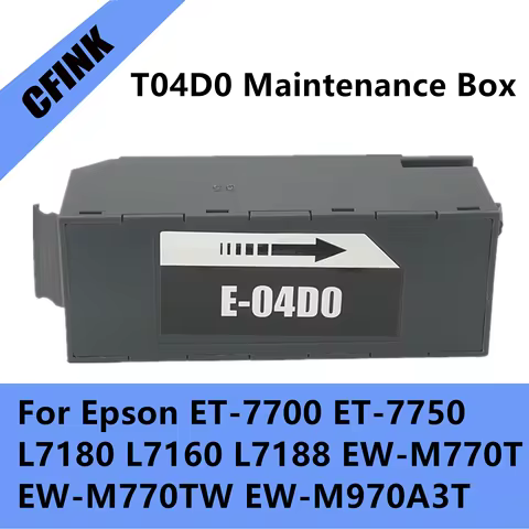 C13T04D000 T04D0 Maintenance Tank Box For Epson ET-7700 ET-7750 L7180 L7160 L7188 EW-M770T EW-M770TW