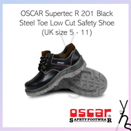 Oscar Safety Shoes Leather Original 201 Working Shoe Kasut Kilang Kerja Lelaki Kulit Steel Toe Cap A