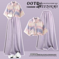 Women's Dopamine Style Short Sleeve Outfit Set