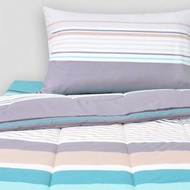 Besico Bed Sheet Set T4 Stripe Green Size 3.5 Ft. 3 Pcs.