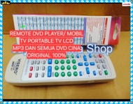 Q93 REMOTE VISERO DVD PLAYER DVD MOBIL SERBA GUNA TV PORTABLE TV LCD MP3 CINA ORI 100% REMOT MULTI U