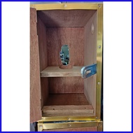 ◭  ♕ Pisowifi Box with formica laminate and sticker