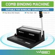 Professional A4 Comb Binding Machine by Officom - Multipurpose Paper/Book Binder