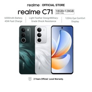 [New] realme C71 18GB(6+12)+128GB| 6300mAh + 45W + 6W Reverse Charging| 400% Ultra Volume| 120Hz Eye