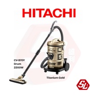 Hitachi 2200W 21L Pail Can Vacuum Cleaner -Titanium Gold