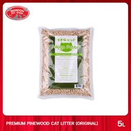 MANOON SUKINA PETTO Pinewood Cat Litter 5L ทรายแมวเปลือกไม้สนธรรมชาติ ขนาด 5 ลิตร