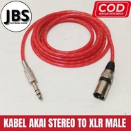 Canon xlr cable male to jack akai Trs 6.5mm stereo silver 50cm-5meter