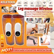 Calf Air Compression Massager Circulation and Pain Relief Leg Massager with Heat Relieve Fatigue Hel