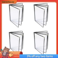 [In Stock]4PCS Menu Covers, Menu Covers 8.5X11Inch, Menu Holder 4 Page 8 View, Restaurant Menu Cover