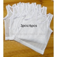 3Pcs/6Pcs Aircool Sando See Through Top For Kids 0-10 Years Old