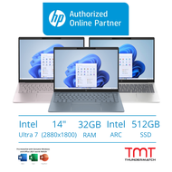 HP Pavilion Plus 14-ew1010TU/ew1011TU/ew1012TU Laptop | Intel Core Ultra 7-155H | 32GB RAM 512GB SSD | 14"(2880x1800) OLED | Intel Arc | MS Office H&amp;S 2021 | Win11 | 2Y Warranty