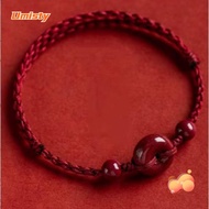 UMISTY Hand Woven Bracelet, Bracelet Woven Safety Buckle Red String Bracelet, Casual Red Rope Safety